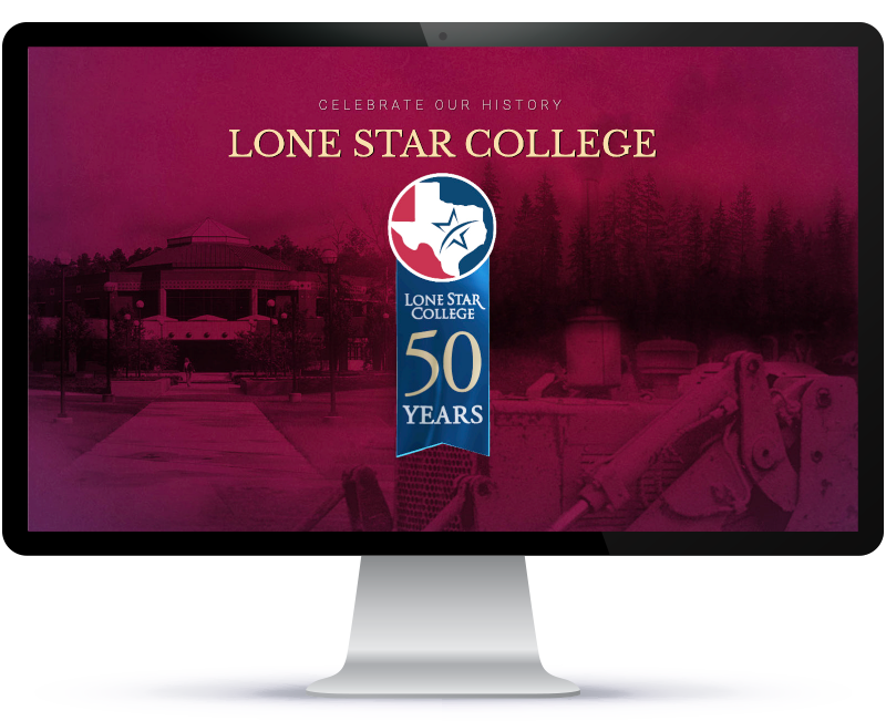 Screen Shot of 50 Years Timeline Web Site