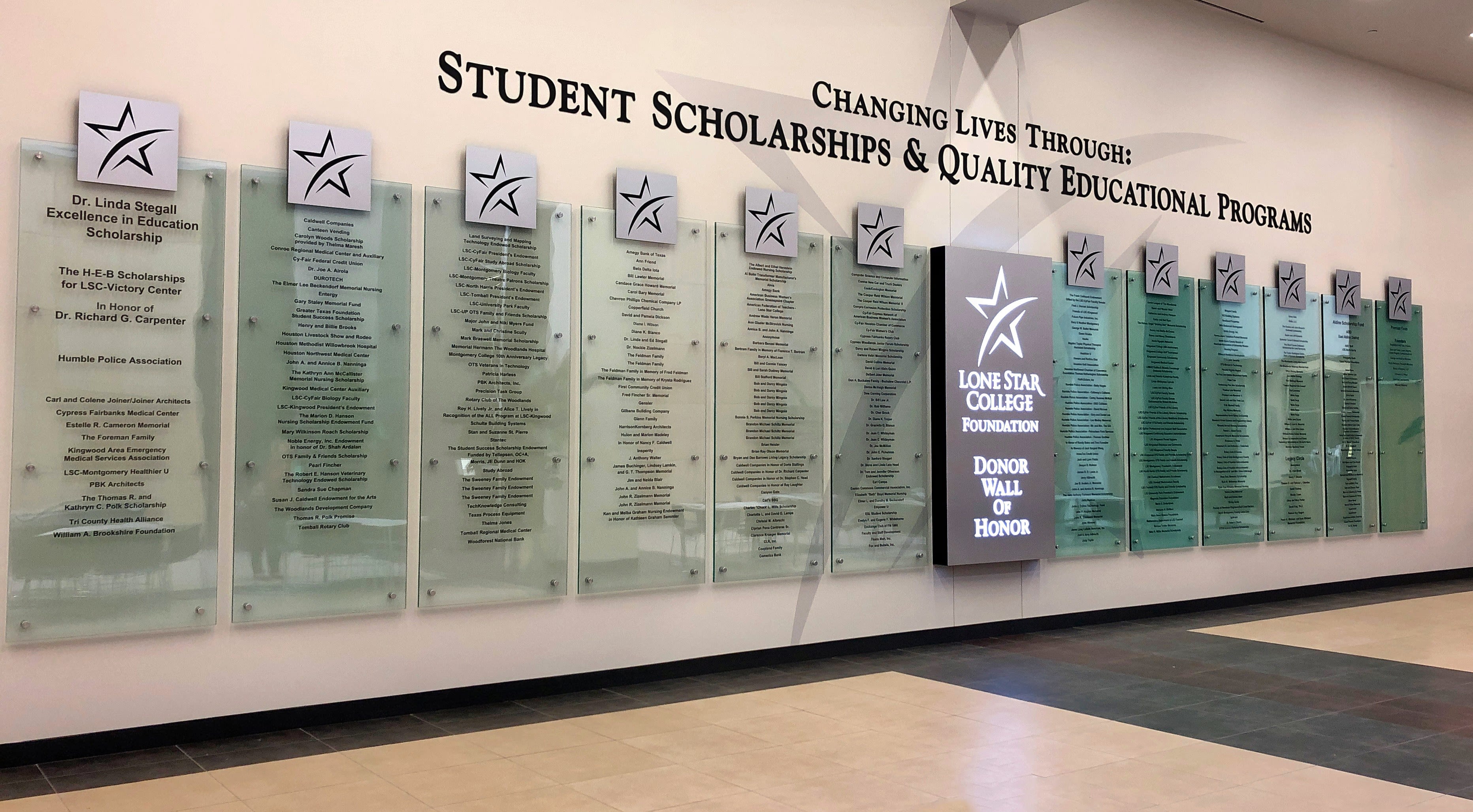 LSC Foundation Donor Wall