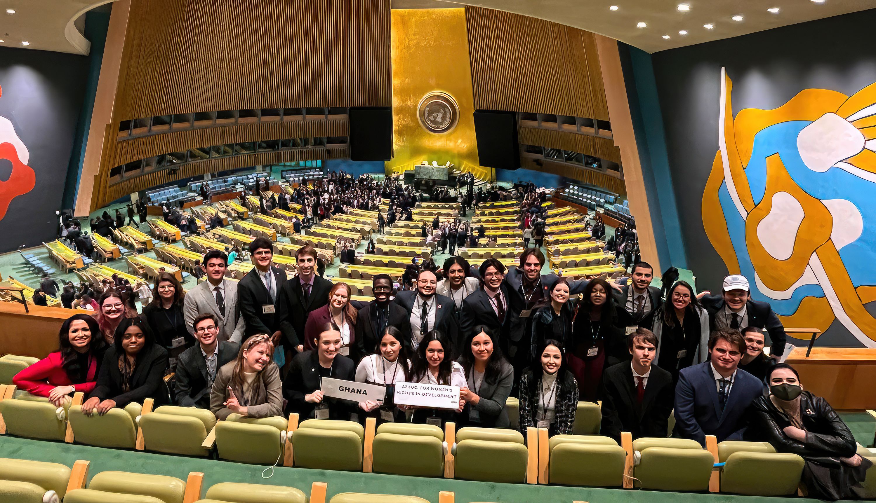 LSC Honors College students at United Nations