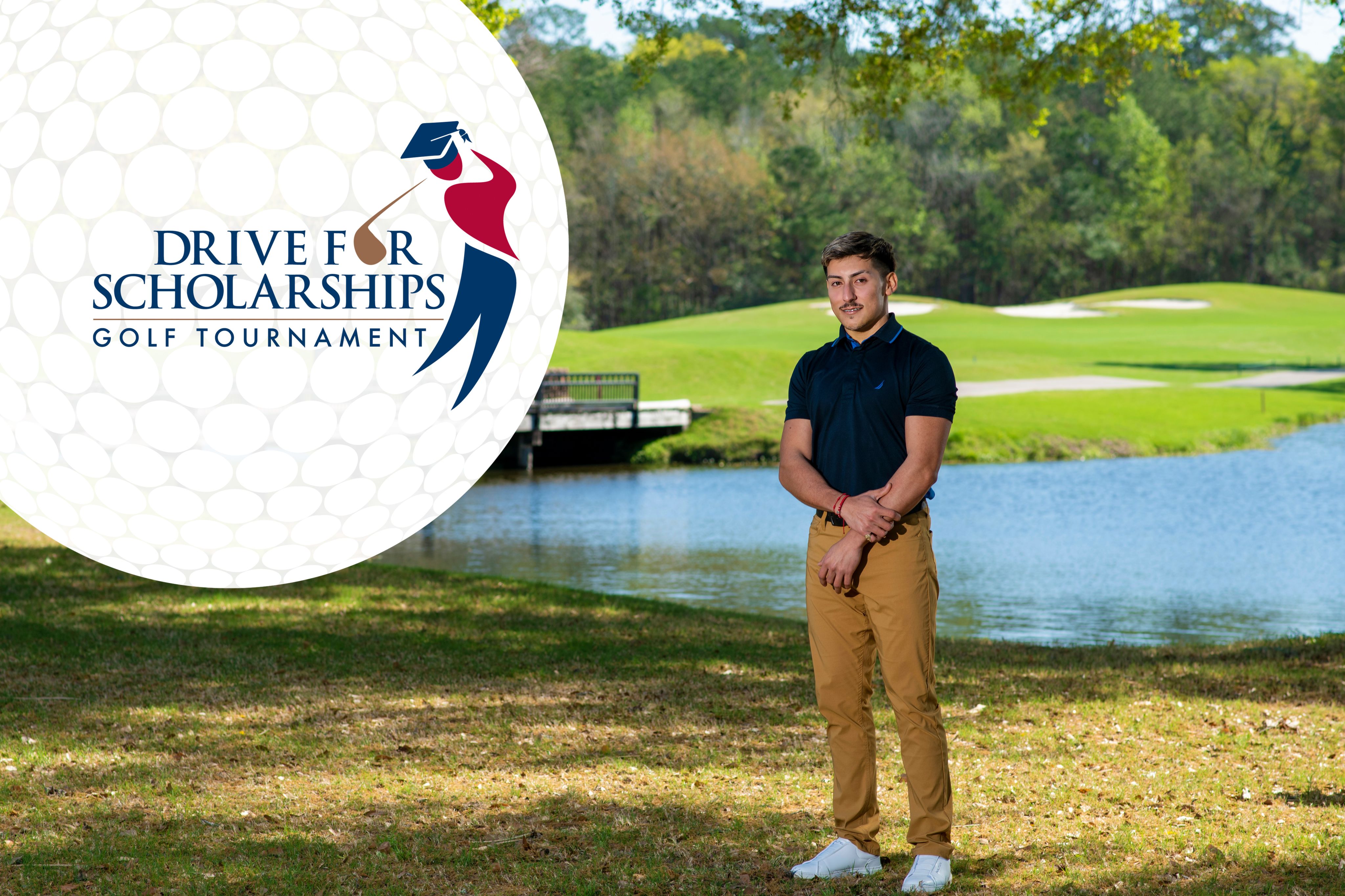 LSC student on golf course